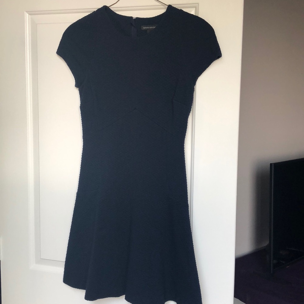 Navy banana republic knee length dress - Picture 1 of 5